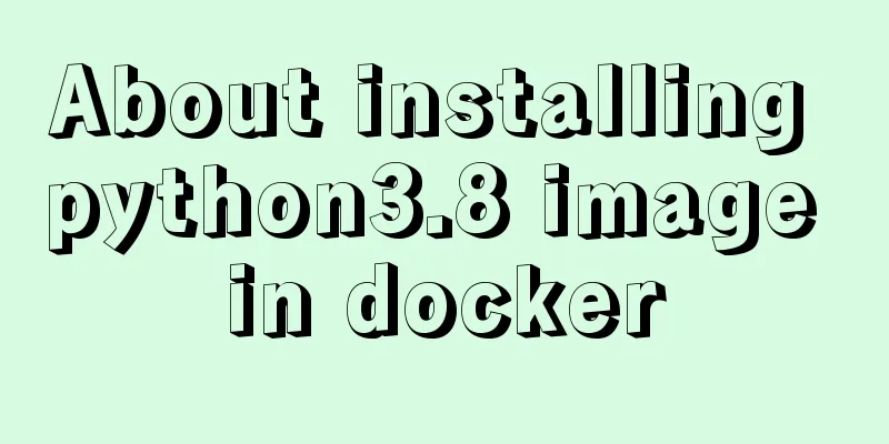 About installing python3.8 image in docker