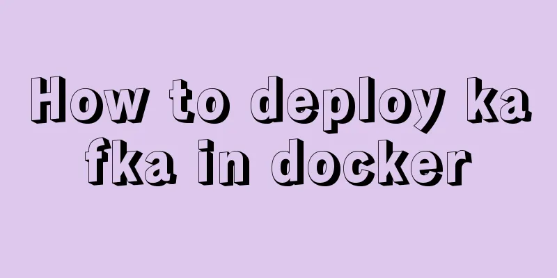 How to deploy kafka in docker