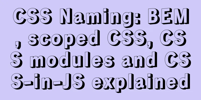 CSS Naming: BEM, scoped CSS, CSS modules and CSS-in-JS explained