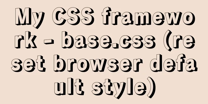 My CSS framework - base.css (reset browser default style)