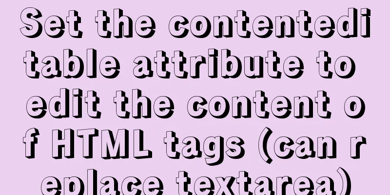 Set the contenteditable attribute to edit the content of HTML tags (can replace textarea)