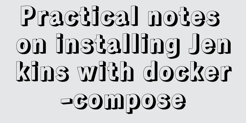 Practical notes on installing Jenkins with docker-compose