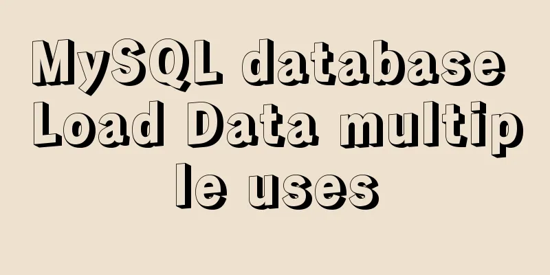 MySQL database Load Data multiple uses