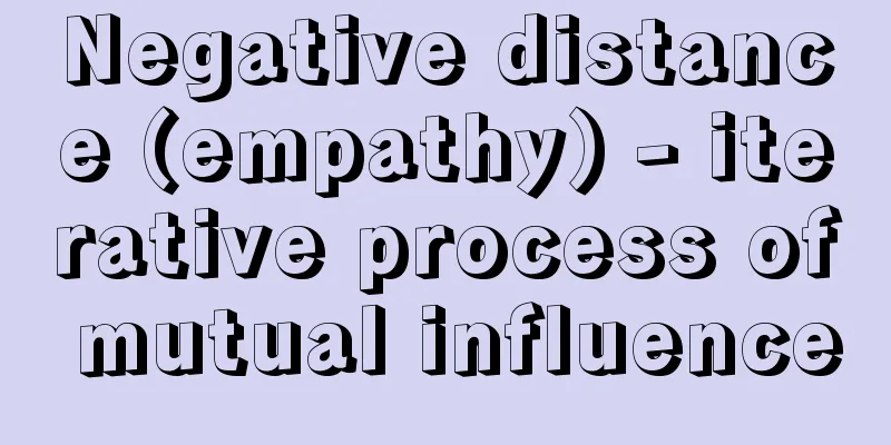 Negative distance (empathy) - iterative process of mutual influence