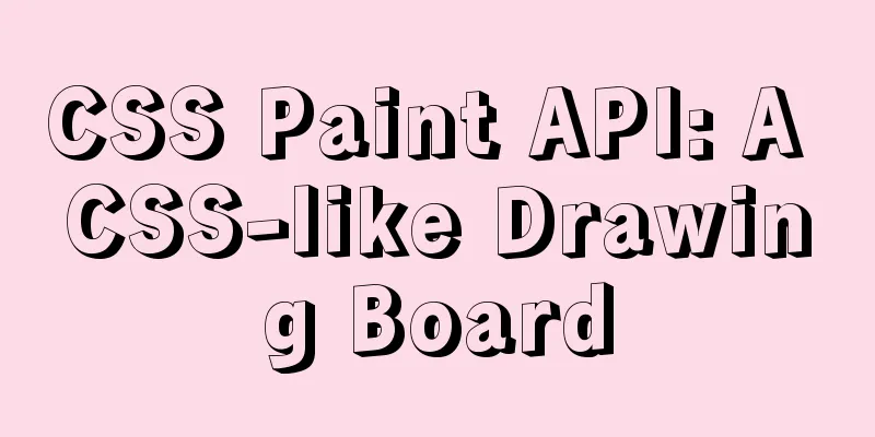 CSS Paint API: A CSS-like Drawing Board