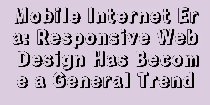 Mobile Internet Era: Responsive Web Design Has Become a General Trend