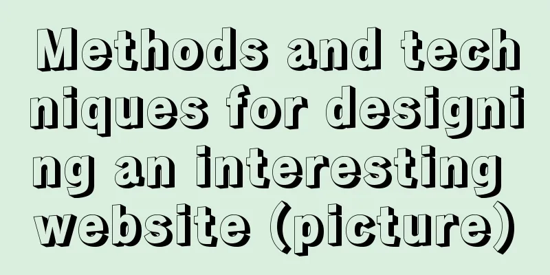 Methods and techniques for designing an interesting website (picture)