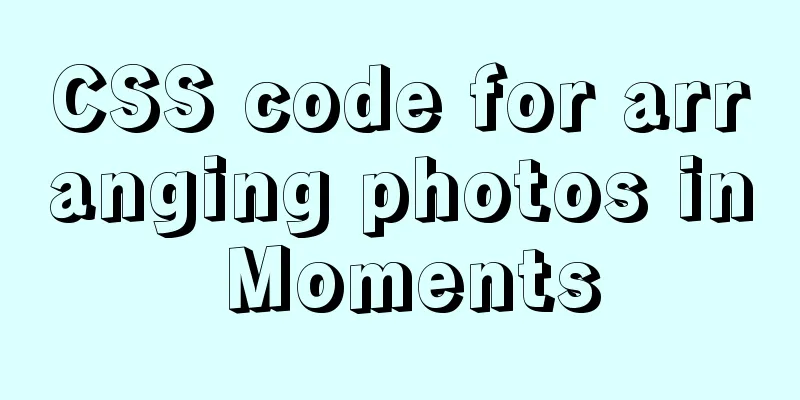 CSS code for arranging photos in Moments