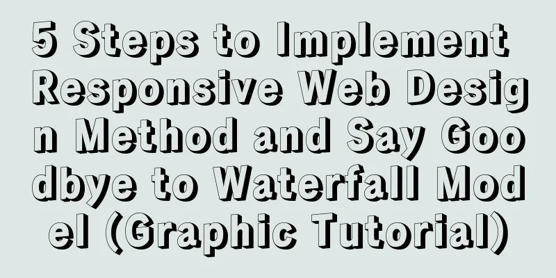 5 Steps to Implement Responsive Web Design Method and Say Goodbye to Waterfall Model (Graphic Tutorial)