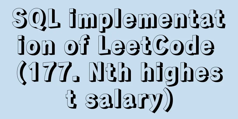 SQL implementation of LeetCode (177. Nth highest salary)
