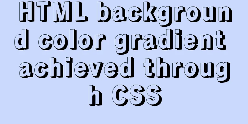 HTML background color gradient achieved through CSS