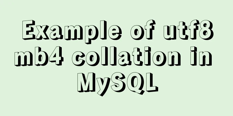 Example of utf8mb4 collation in MySQL