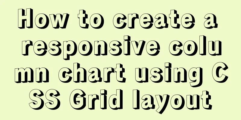 How to create a responsive column chart using CSS Grid layout