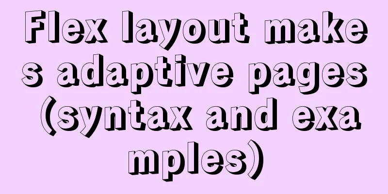 Flex layout makes adaptive pages (syntax and examples)