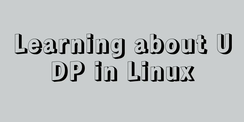 Learning about UDP in Linux