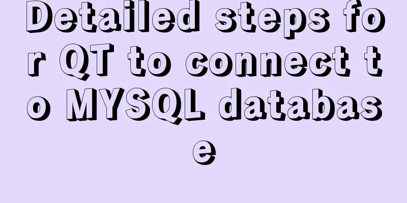 Detailed steps for QT to connect to MYSQL database