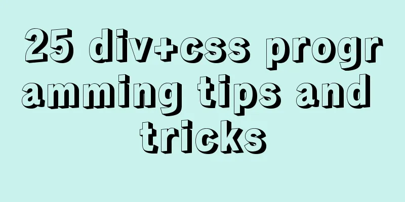 25 div+css programming tips and tricks