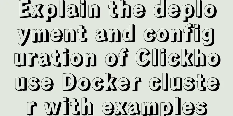 Explain the deployment and configuration of Clickhouse Docker cluster with examples