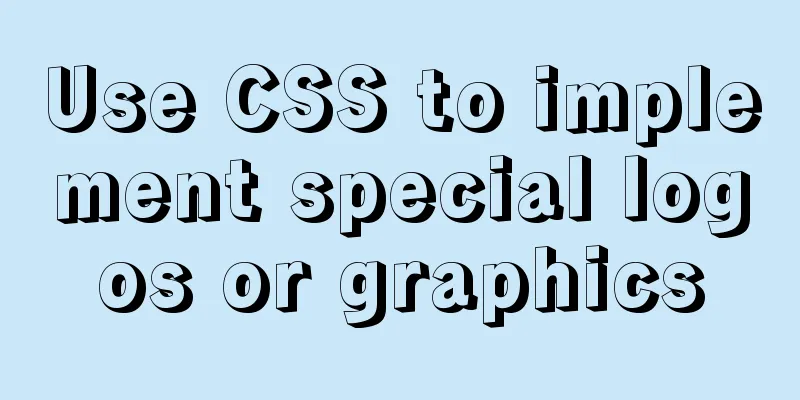 Use CSS to implement special logos or graphics