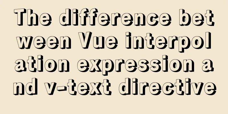 The difference between Vue interpolation expression and v-text directive
