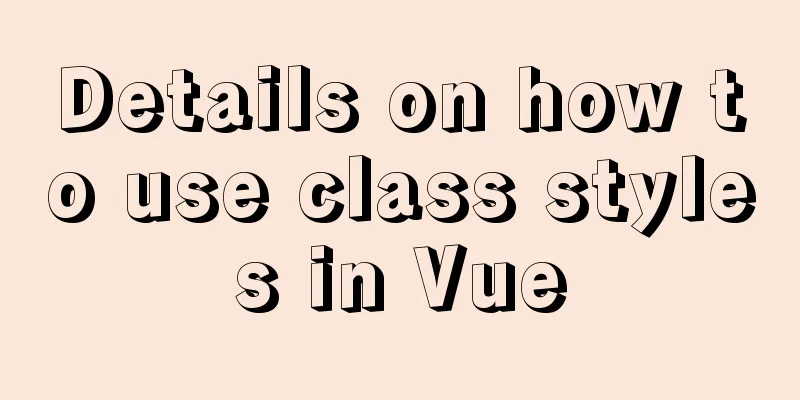 Details on how to use class styles in Vue