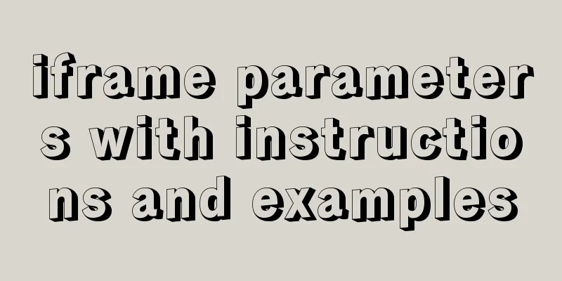 iframe parameters with instructions and examples
