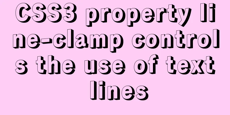 CSS3 property line-clamp controls the use of text lines