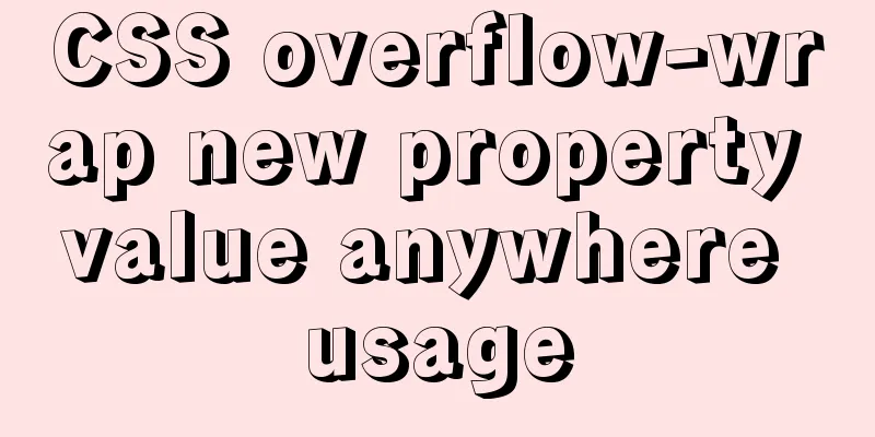CSS overflow-wrap new property value anywhere usage