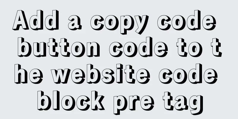 Add a copy code button code to the website code block pre tag