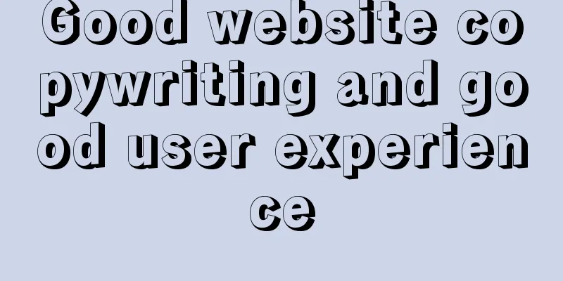Good website copywriting and good user experience