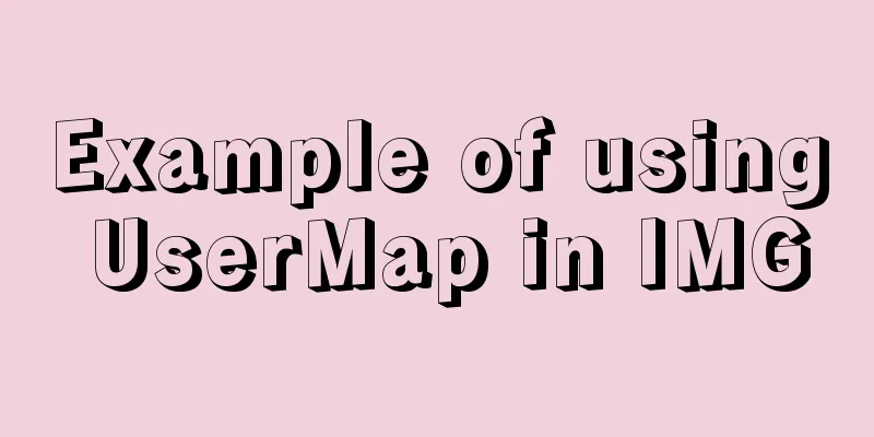 Example of using UserMap in IMG