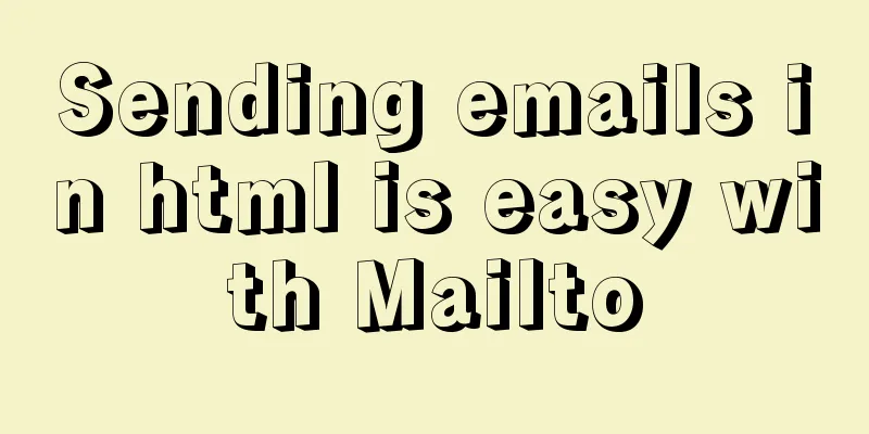 Sending emails in html is easy with Mailto