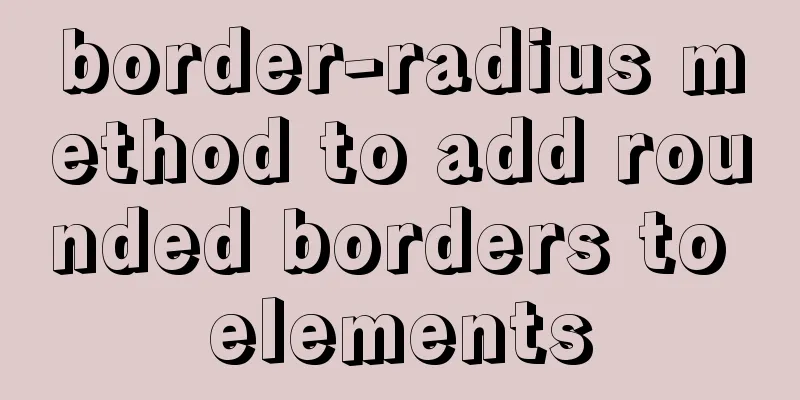 border-radius method to add rounded borders to elements