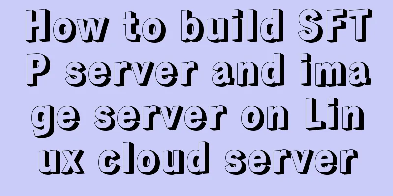 How to build SFTP server and image server on Linux cloud server