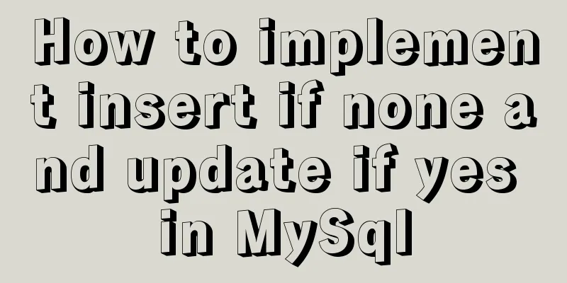 How to implement insert if none and update if yes in MySql