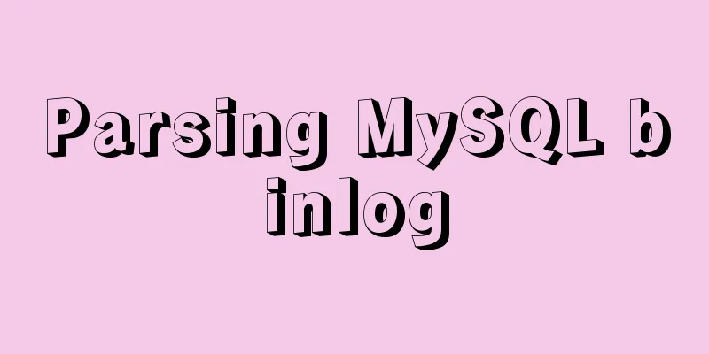 Parsing MySQL binlog