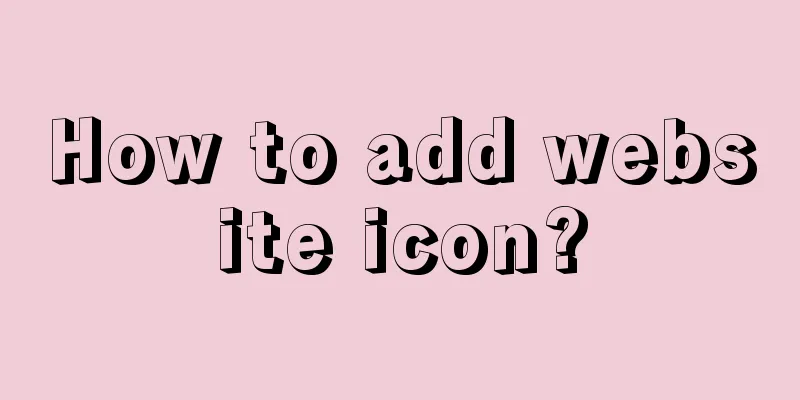 How to add website icon?