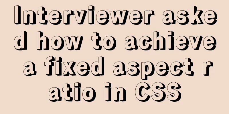 Interviewer asked how to achieve a fixed aspect ratio in CSS
