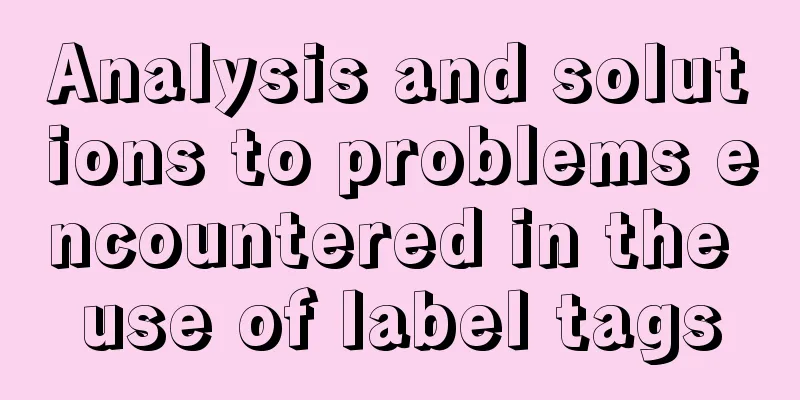 Analysis and solutions to problems encountered in the use of label tags