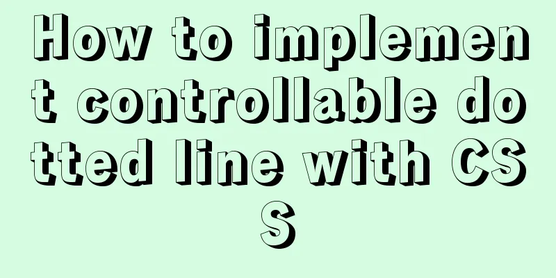 How to implement controllable dotted line with CSS