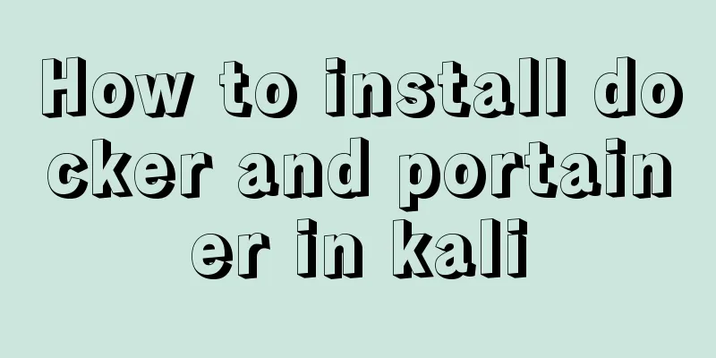 How to install docker and portainer in kali