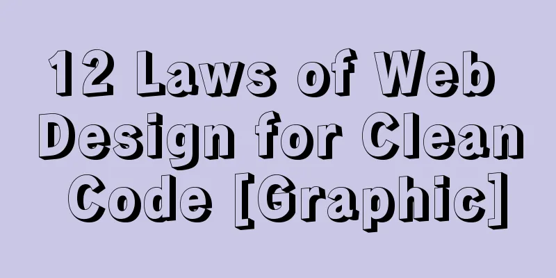 12 Laws of Web Design for Clean Code [Graphic]