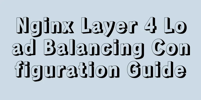 Nginx Layer 4 Load Balancing Configuration Guide