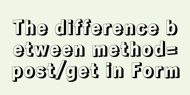 The difference between method=post/get in Form