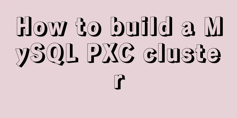 How to build a MySQL PXC cluster