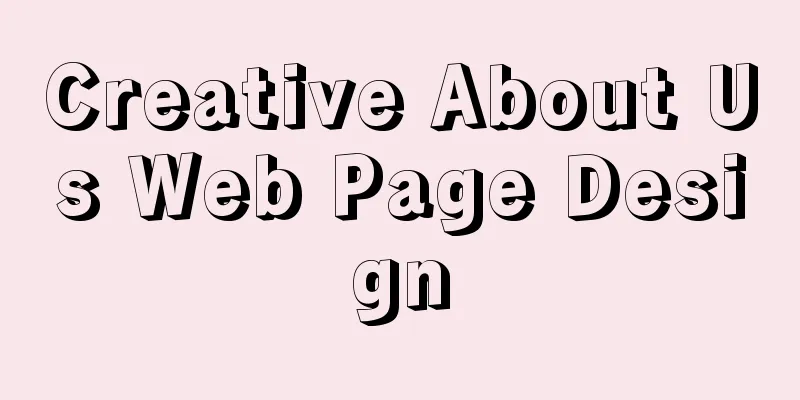 Creative About Us Web Page Design