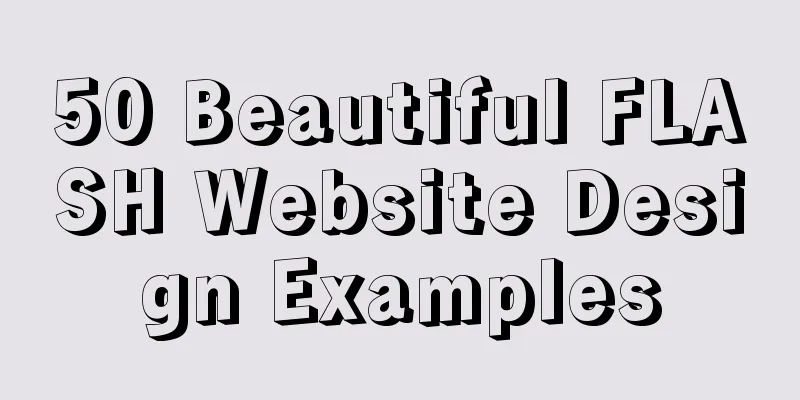 50 Beautiful FLASH Website Design Examples