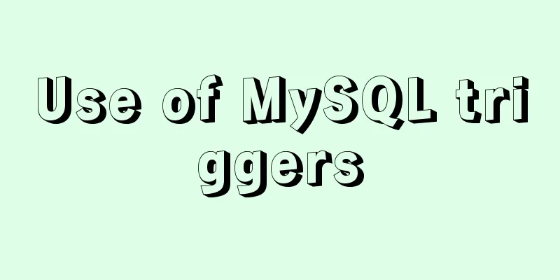 Use of MySQL triggers