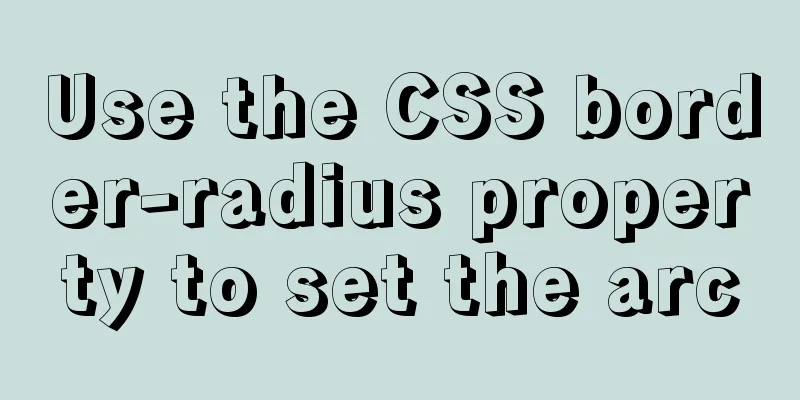 Use the CSS border-radius property to set the arc