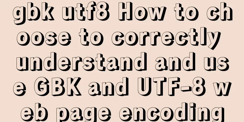 gbk utf8 How to choose to correctly understand and use GBK and UTF-8 web page encoding
